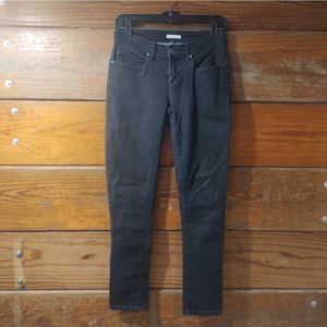 Eileen Fisher | Dark Grey Organic Cotton Skinny Jeans